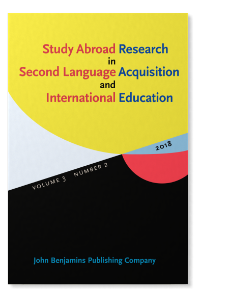 Cover of journal Study Abroad Research in Second Language Acquisition and International Education