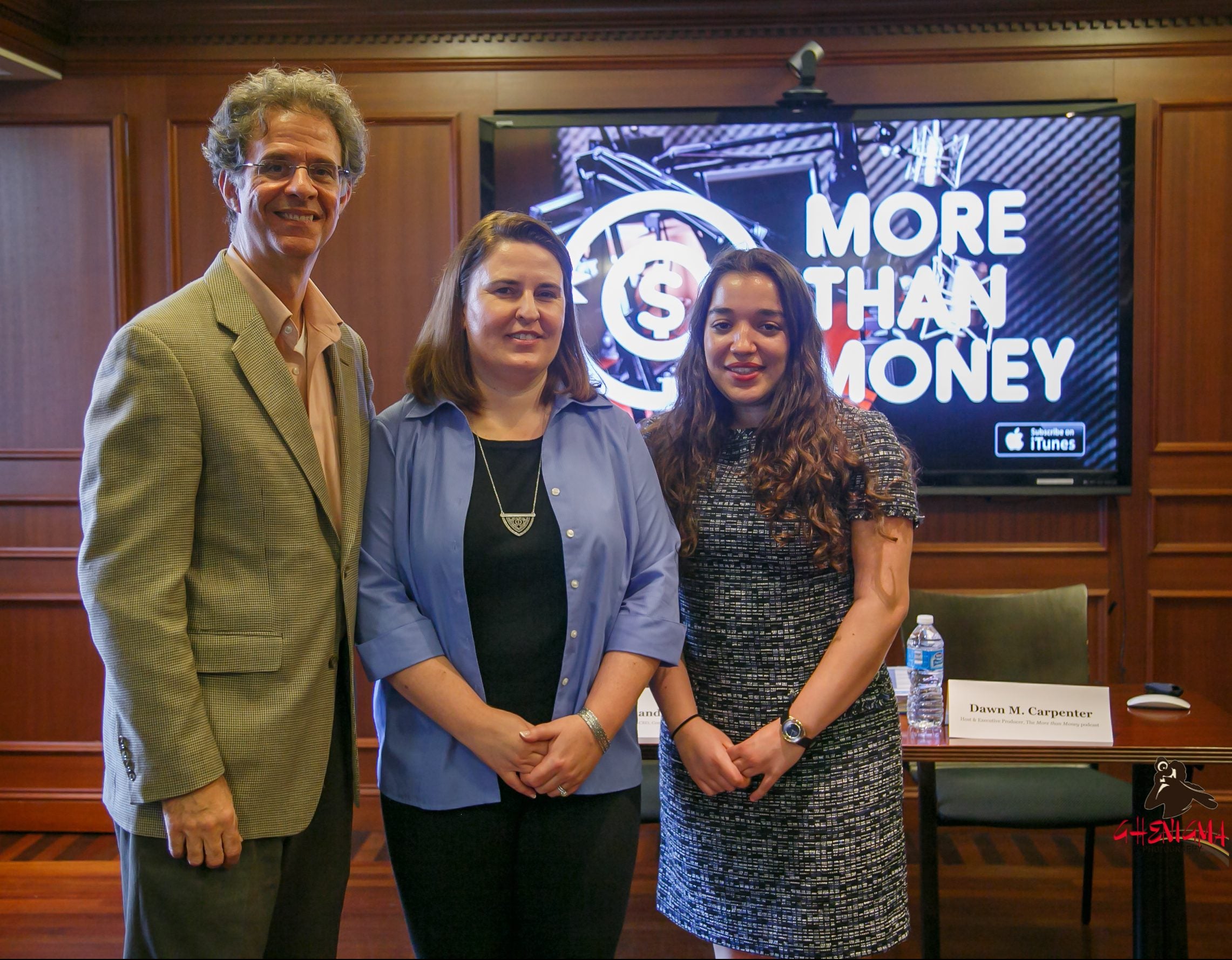 Executive Director Joseph McCartin, Practitioner Fellow Dawn Carpenter, and Research Assistant Sonia Adjroud.