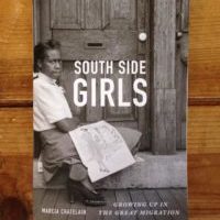 Book cover for South Side Girls on a wood background