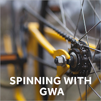 Close up of a bicycle wheel