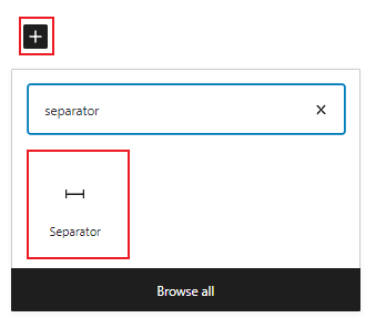 separator block search
