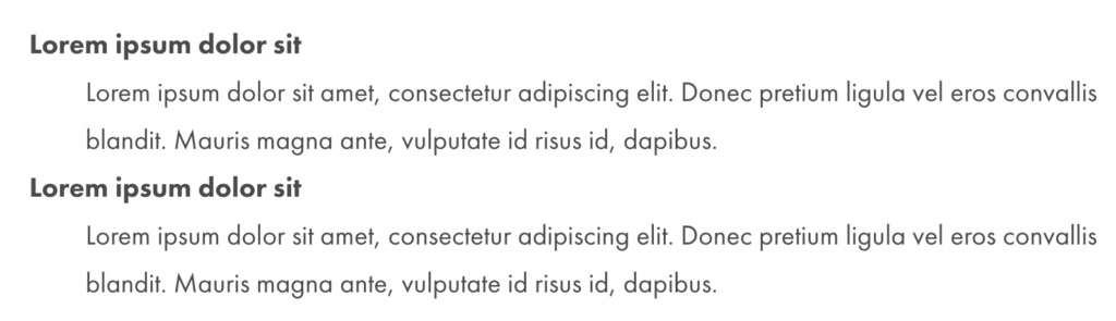 A paired content block with two child blocks.