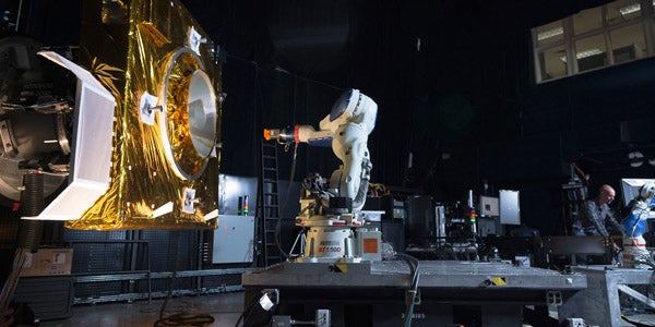 Photo of satellite from Professor Barba's research