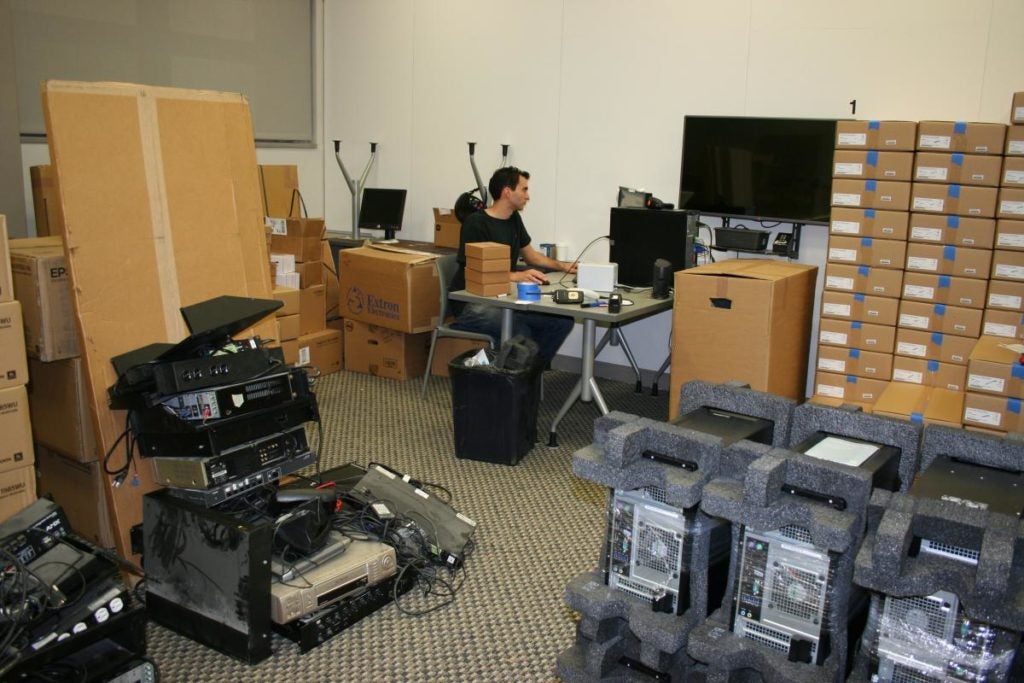 CETS Staff inventories new equipment