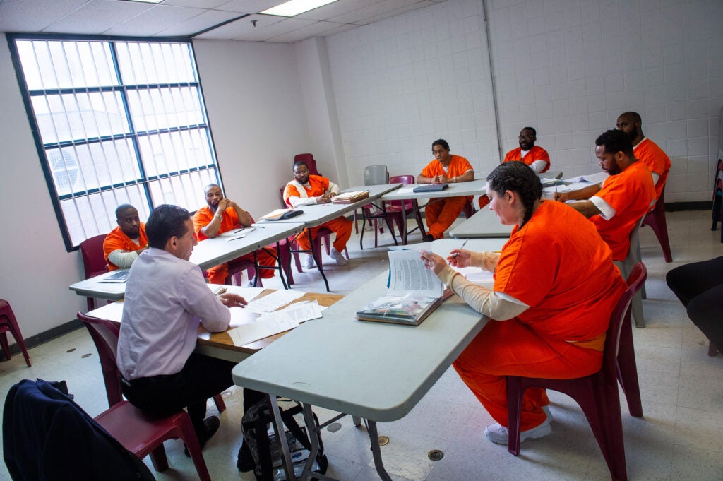 A Prison Scholars class in session.