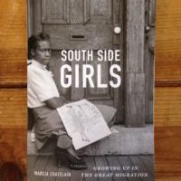 Book cover for South Side Girls on wood background