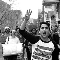 Women marching