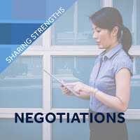 Business woman holding a tablet