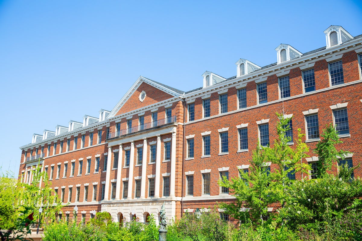 Exterior of the Medical and Dental Building.